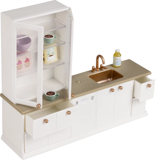 Кухненски комплект с бюфет за куклен дом Lundby