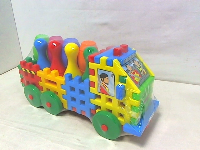 Construction Building Set – Truck with Bowling Pins