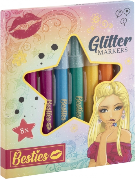 Glitter Markers Besties 8 pcs