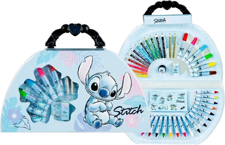 Рисувателен куфар Lilo and Stitch – художествен комплект от 51 части