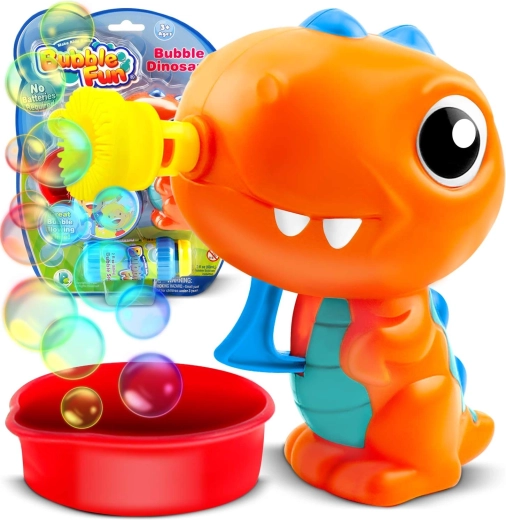 Динозавърски бълбук RICOKIDS – механичен пистолет за балончета