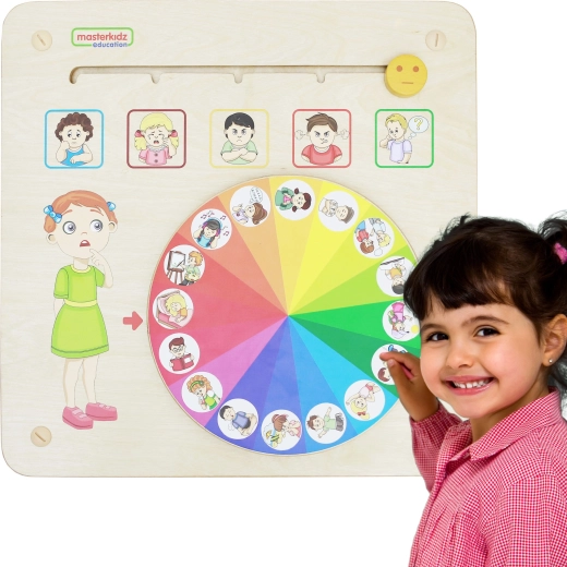 Masterkidz Wall-Mounted Emotions Learning Board Montessori