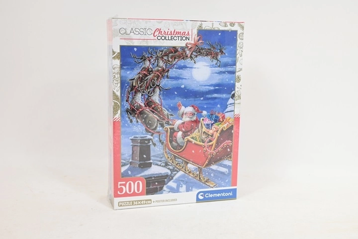 Коледен пъзел Clementoni Midnight Sleigh Ride 500 части