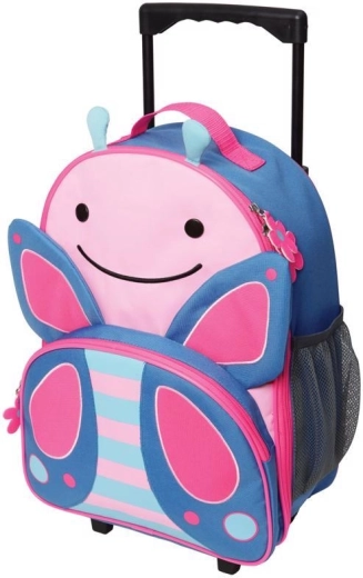 Skip Hop Zoo children's rolling suitcase Butterfly on wheels