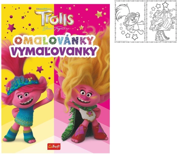 Книжка за оцветяване Trolls 20 × 27,5 см