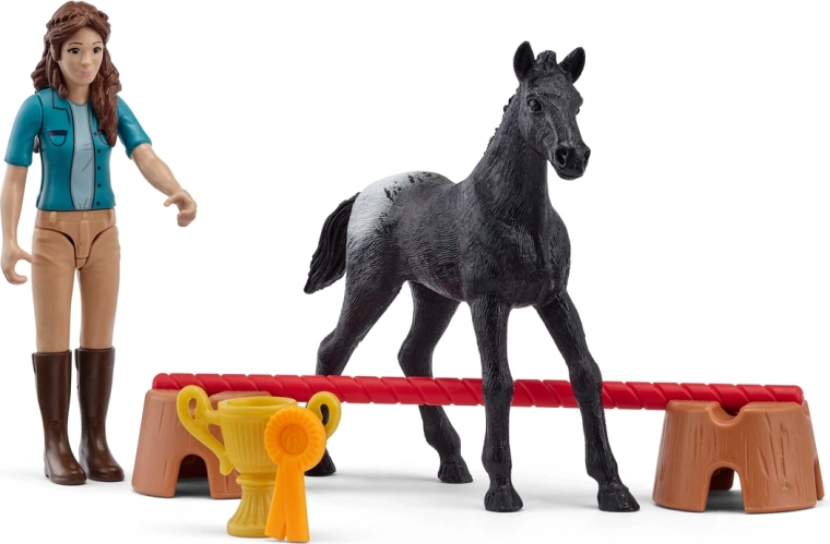 Schleich pocket set tournament victory with Lisa and foal Flocke - 1 piece