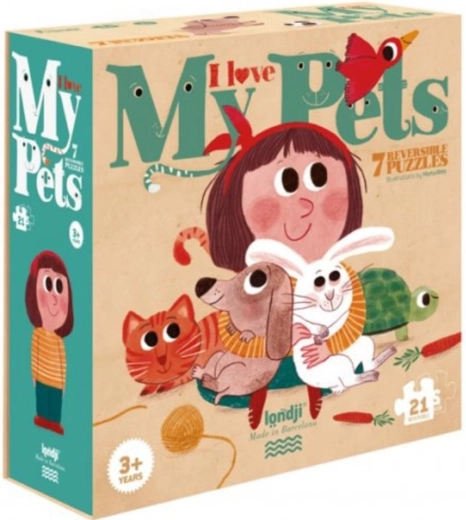 Puzzle All My Pets - 21 Pieces
