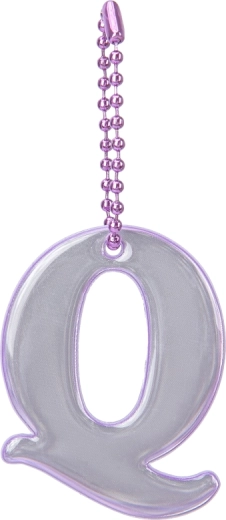 Baagl reflective charm letter Q