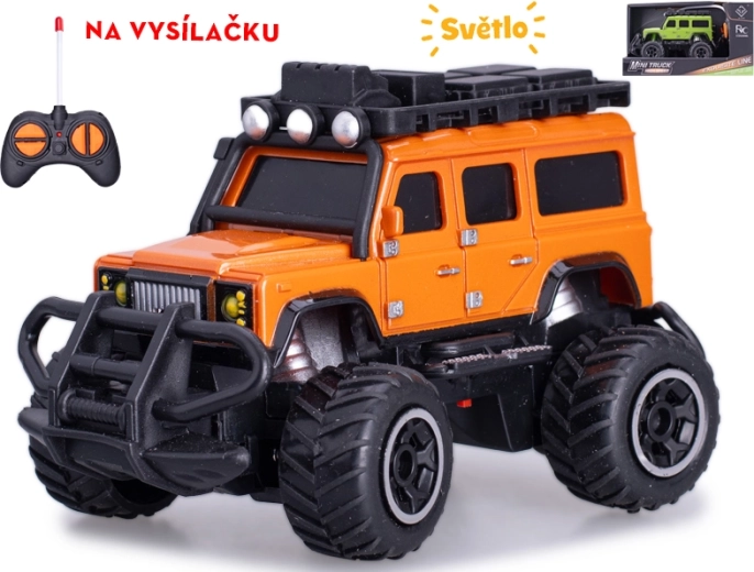 RC офроуд кола 1:43 със светлини, 27 MHz, 14 см