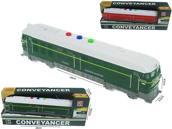 Children's locomotive with light and sound effects, 24 cm