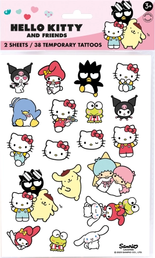 Hello Kitty измиваеми детски временни татуировки (38 бр.)