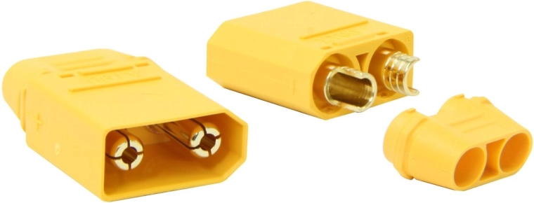 JAMARA високотоков конектор XT90 с изолационни капачки, чифт