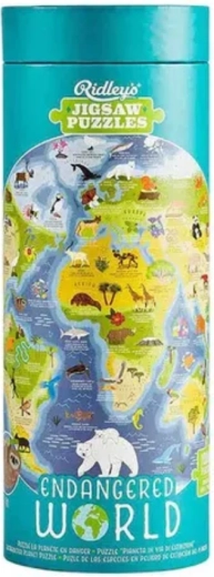 Ridley's Games Circular Puzzle Endangered World 1000 Pieces