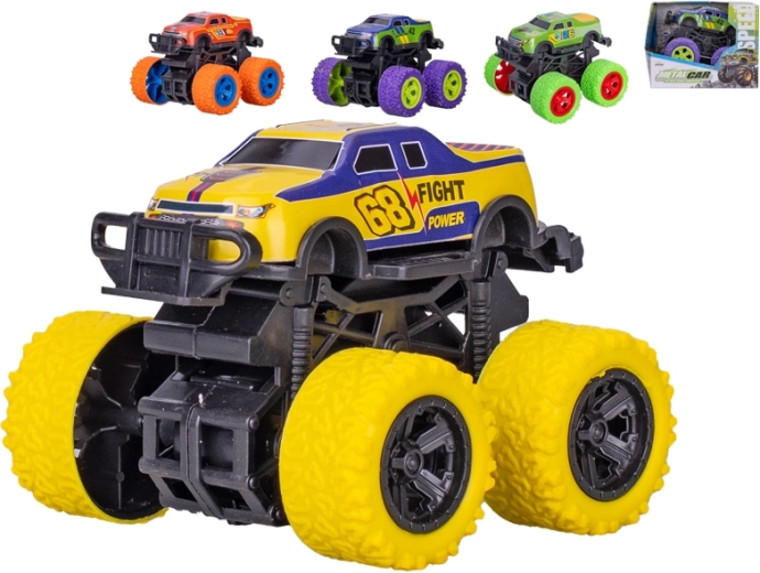 Метален monster truck с инерционен механизъм 10 см