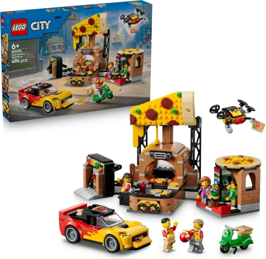 LEGO City доставка на пица с превозни средства