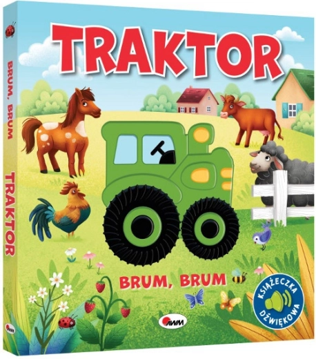 Брум Брум трактор – сетивна книжка със звуци за деца