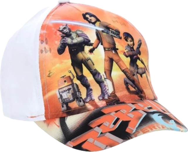 Детска шапка с козирка Star Wars, бяла