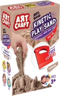 Art Craft кинетичен пясък, естествен цвят 500 г