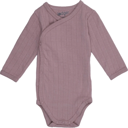Lodger muslin long-sleeve bodysuit Solid Rose 74