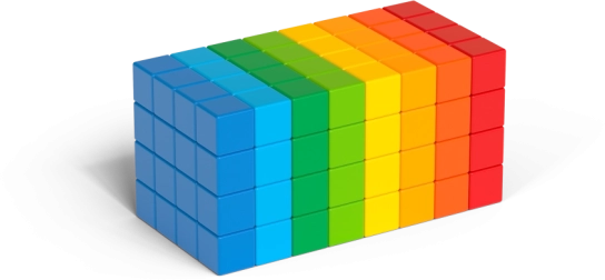 Geomag Magicube Full Color – магнитни кубчета, 128 части