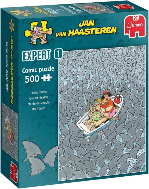 Пъзел JUMBO Jan van Haasteren Expert 1: Луда акула 500 части
