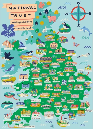 National Trust Puzzle Across the Country 500 Pieces