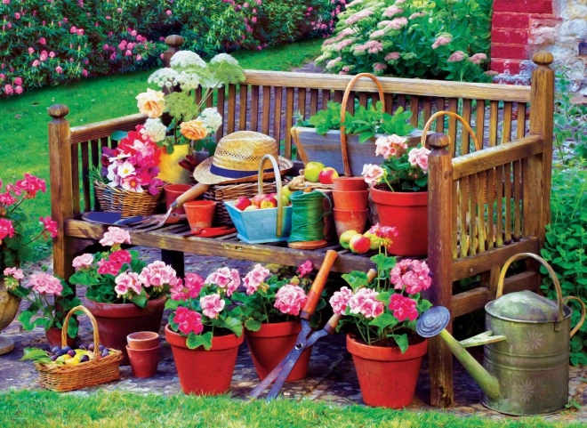 Puzzle Eurographics Bench in the Garden 1000 pieces