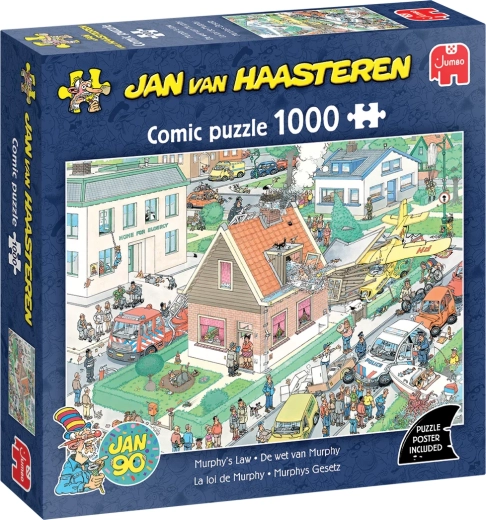 Пъзел Jumbo Jan van Haasteren: Законите на Мърфи – 1000 части