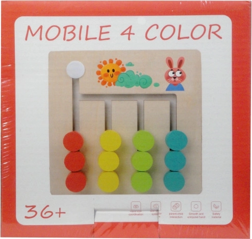 Wooden Educational Puzzle – Color Dots by Pattern