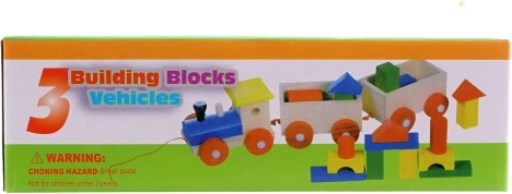 Wooden Pull-Along Train with Blocks