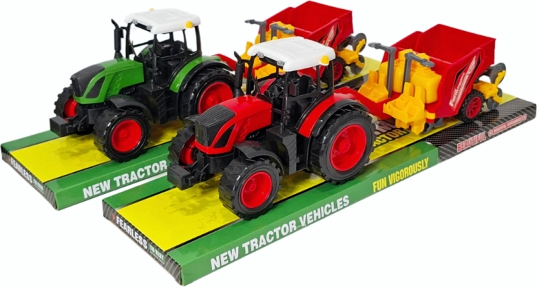 Tractor with trailer spreader