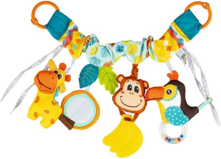 Висяща играчка Balibazoo за количка с животинки