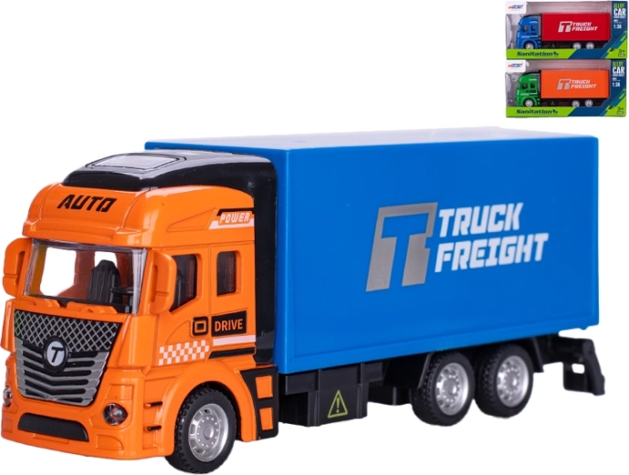 Metal truck 1:36 with pull-back, 19.5 cm