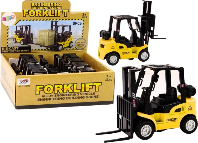 Метален високоповдигач с фрикционно задвижване – жълт