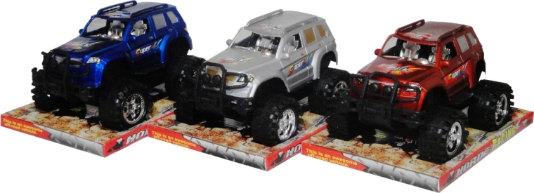 Off-road jeep friction-drive car - 1 piece
