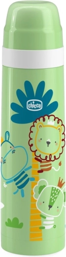 Chicco green thermos with pictures 500 ml