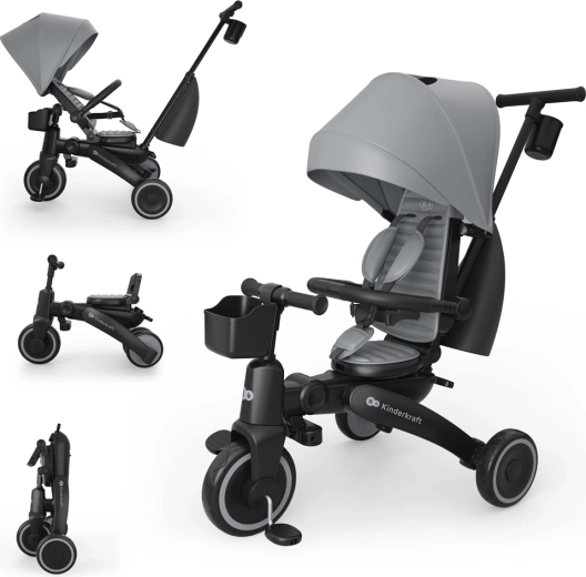 Детска триколка Kinderkraft Jazz 3 Grey