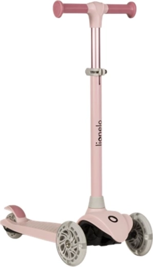 Детска триколесна тротинетка LIONELO Jessy Pink Rose с LED колелца