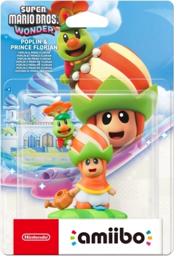 Amiibo Super Mario Bros. Wonder Poplin and Prince Florian