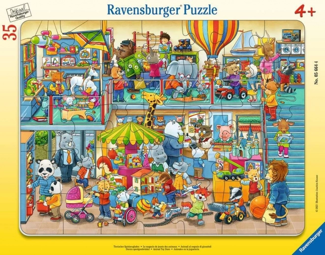 RAVENSBURGER Puzzle Animal Toy Store 35 pieces