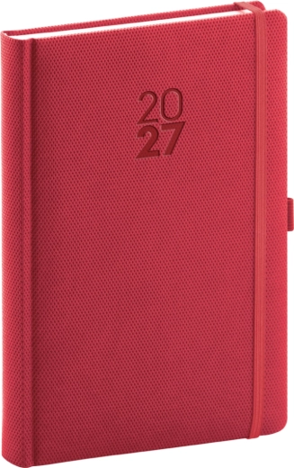Notique Дневен дневник Diamante 2027 червен 15 × 21 см