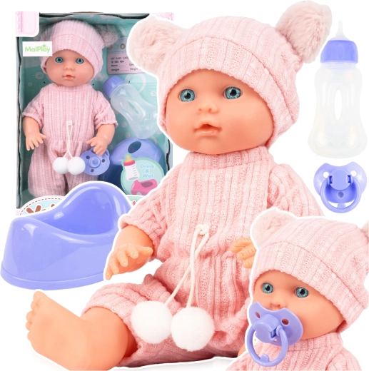 Baby doll 30 cm with potty and pacifier ANIA