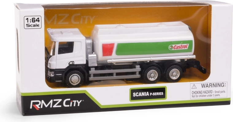 Model of Scania P-Series truck castrol 1:64 rmz city