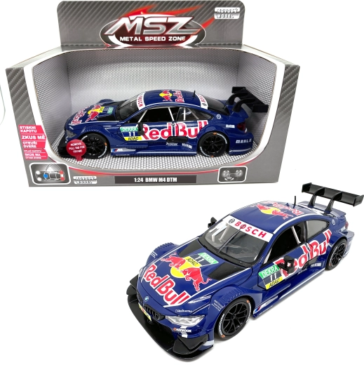 Metal BMW M4 DTM Red Bull Model with Lights and Sound 1:24