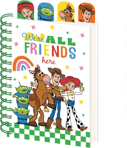 Toy Story спирален бележник A5 с разделители