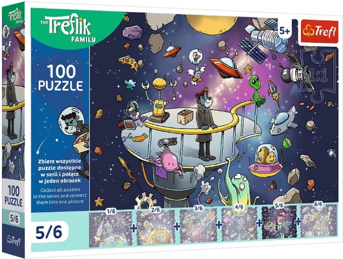 Treflik Family 100-Piece Puzzle: Bert in Space