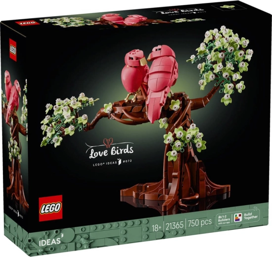 LEGO Ideas Влюбени птички 21365 комплект за сглобяване