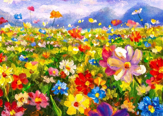Puzzle Colorful Flower Meadow 1000 Pieces ENJOY
