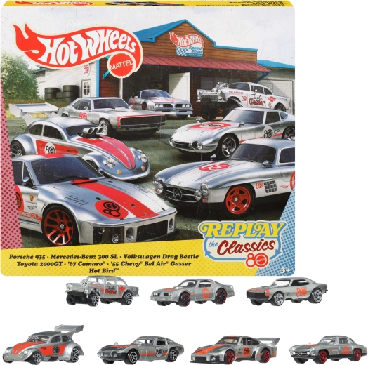 Hot Wheels Replay the Classic – комплект от 7 метални колички Silver Series