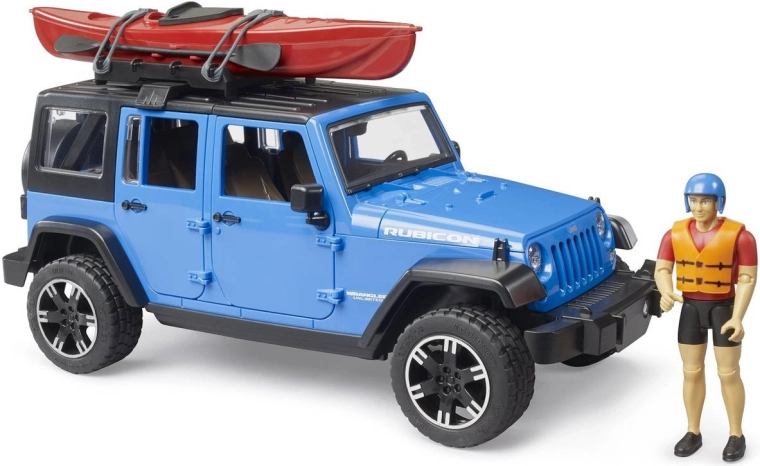 Bruder Jeep Wrangler Rubicon с каяк и фигурка 1:16